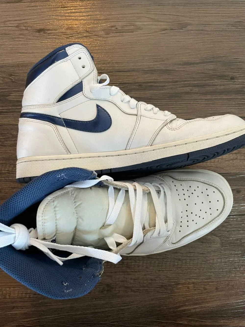 Nike Air Jordan 1 High OG Metallic Navy 2016 555088-106 Size 11.5 Authenticated